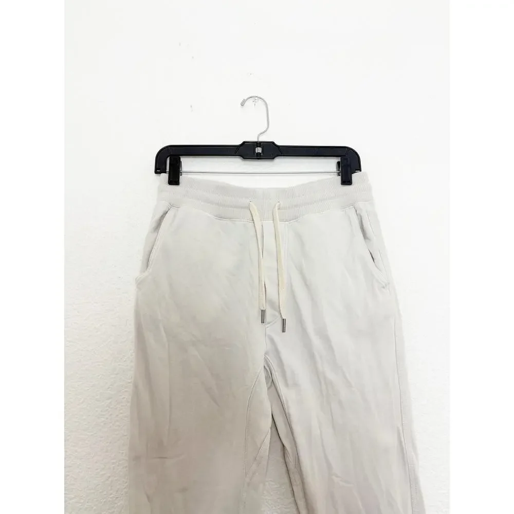 Buck Mason Sweatpants Mens XS Ivory Brushed Loopback French Terry Lounge Pants